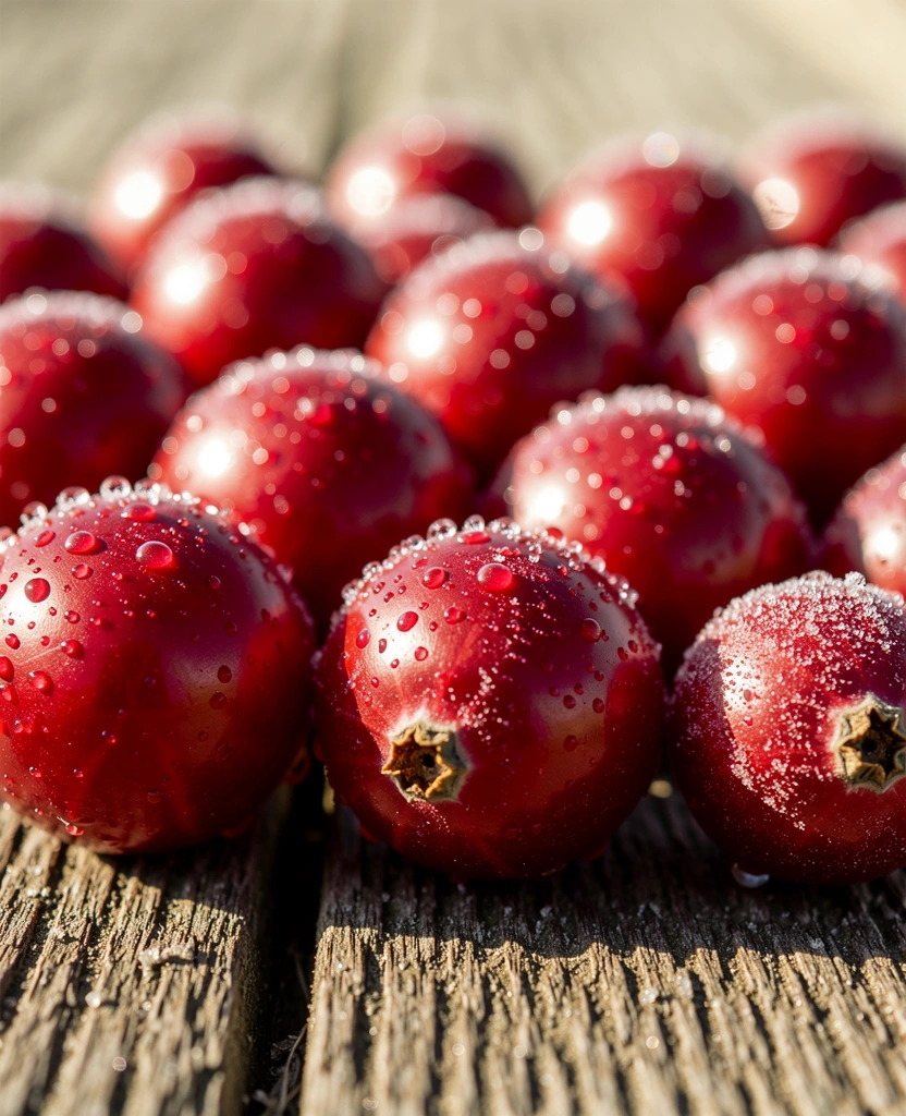 Cranberry extract macro visuals