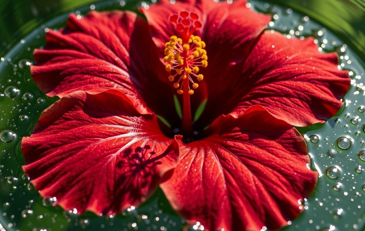 Water infusion of Hibiscus